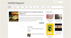 Desktop Screenshot of geekersmagazine.com